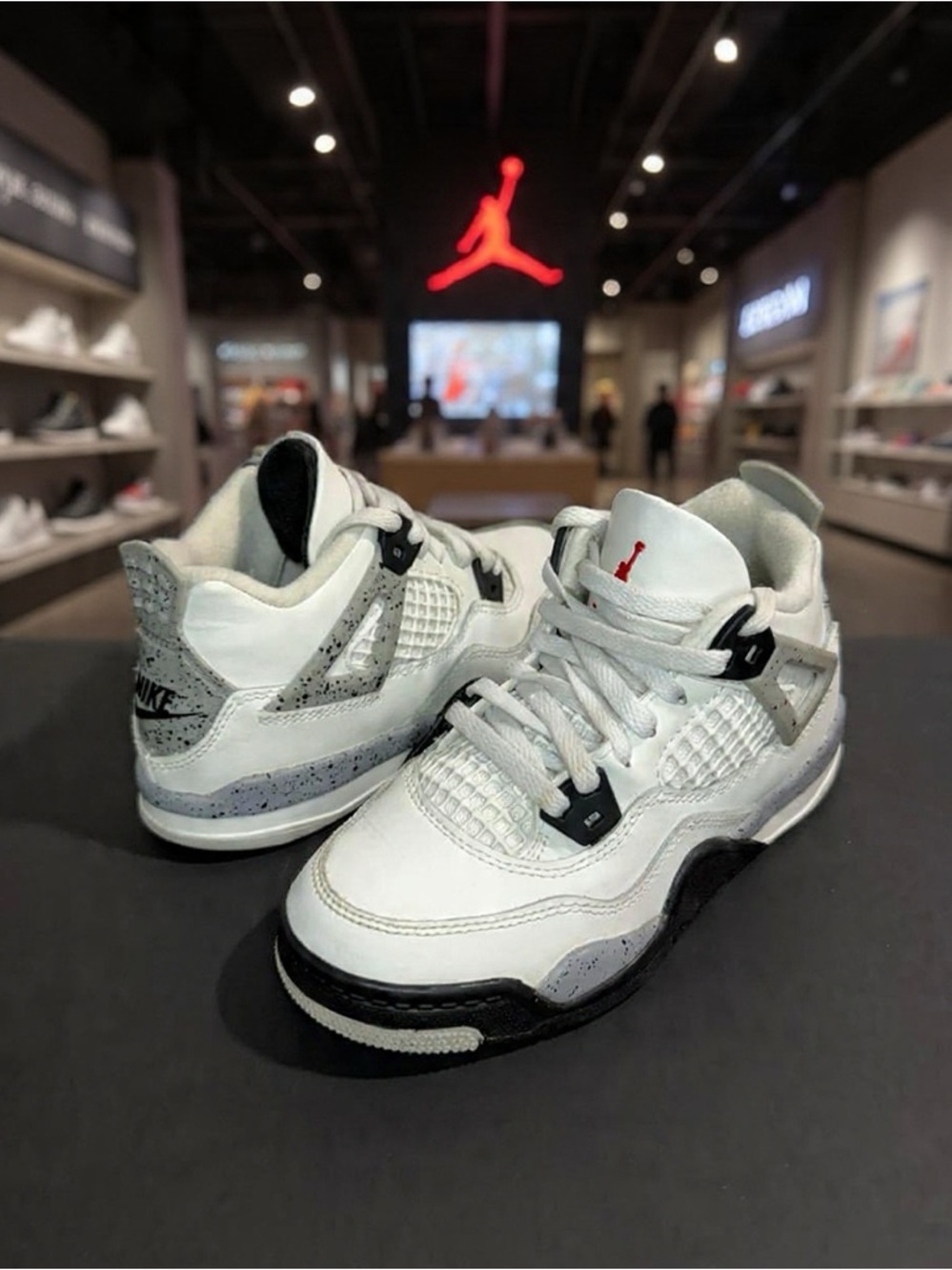 Jordan 4 White Cement Kids 12C Sneakers Retro IV Toddler Shoes